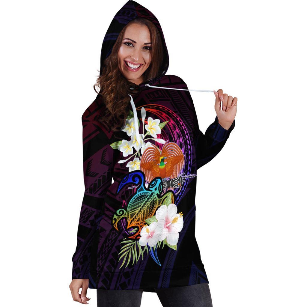 Papua New Guinea Hoodie Dress - Nature Style - Polynesian Pride