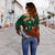 (Custom Personalised) Vanuatu Penama Province Tribal Pattern Women Off Shoulder Sweater - LT12 - Polynesian Pride