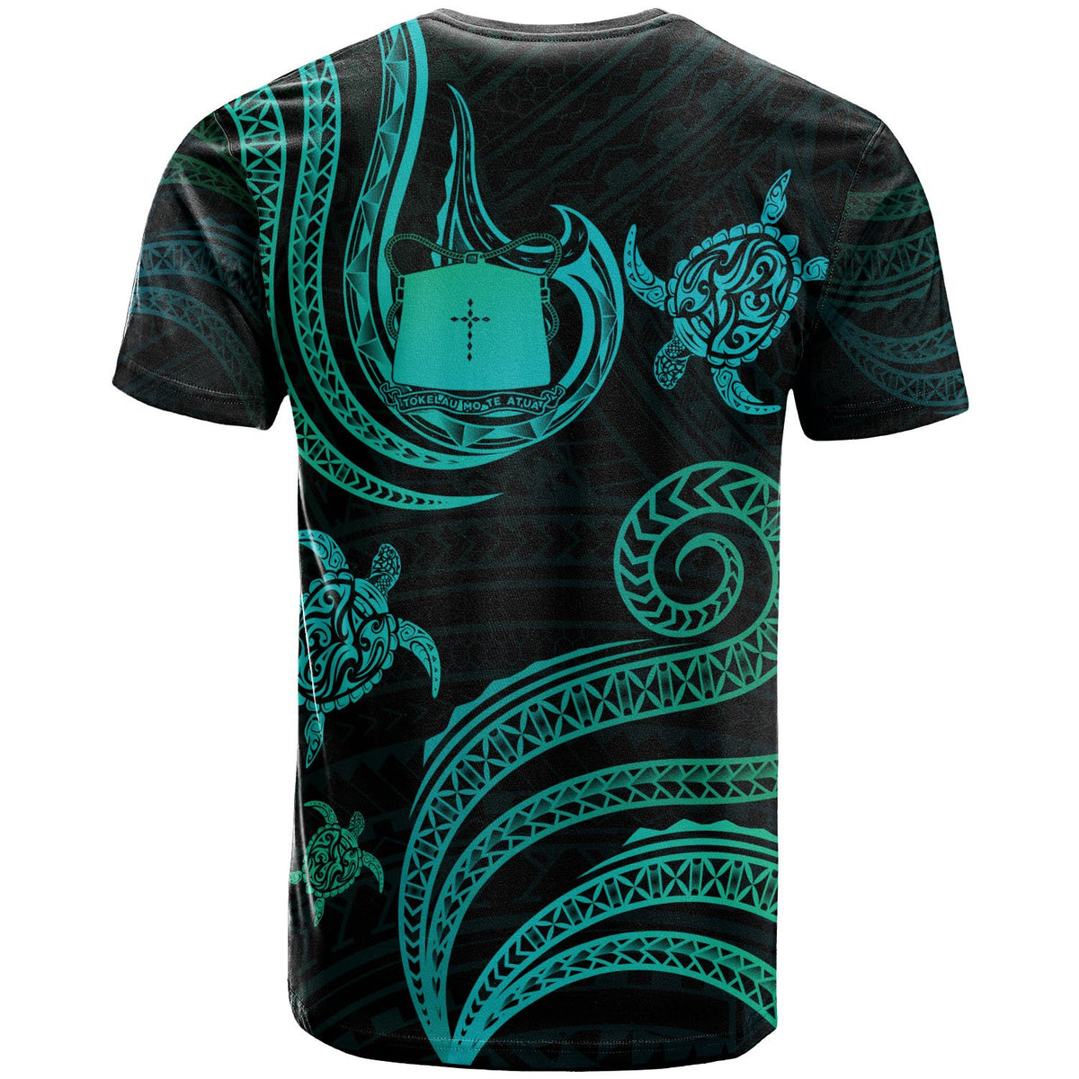 Tokelau T Shirt Polynesian Turtle With Pattern - Polynesian Pride