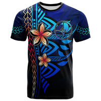 Yap T Shirt Blue Vintage Tribal Mountain Unisex Blue - Polynesian Pride