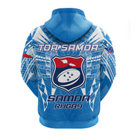 Samoa Rugby Toa Samoa Blue Style Hoodie LT2 - Polynesian Pride