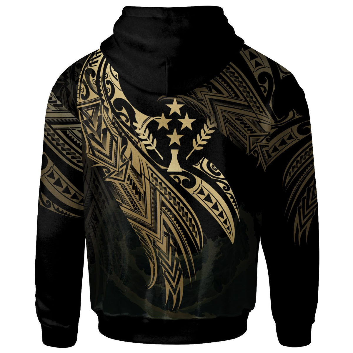 Kosrae Micronesia Hoodie Legend Gold Version - Polynesian Pride