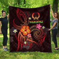 Pohnpei Polynesian Premium Quilt - Legend of Pohnpei (Red) - Polynesian Pride