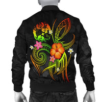 Tonga Polynesian Men's Bomber Jacket - Legend of Tonga (Raggae) - Polynesian Pride