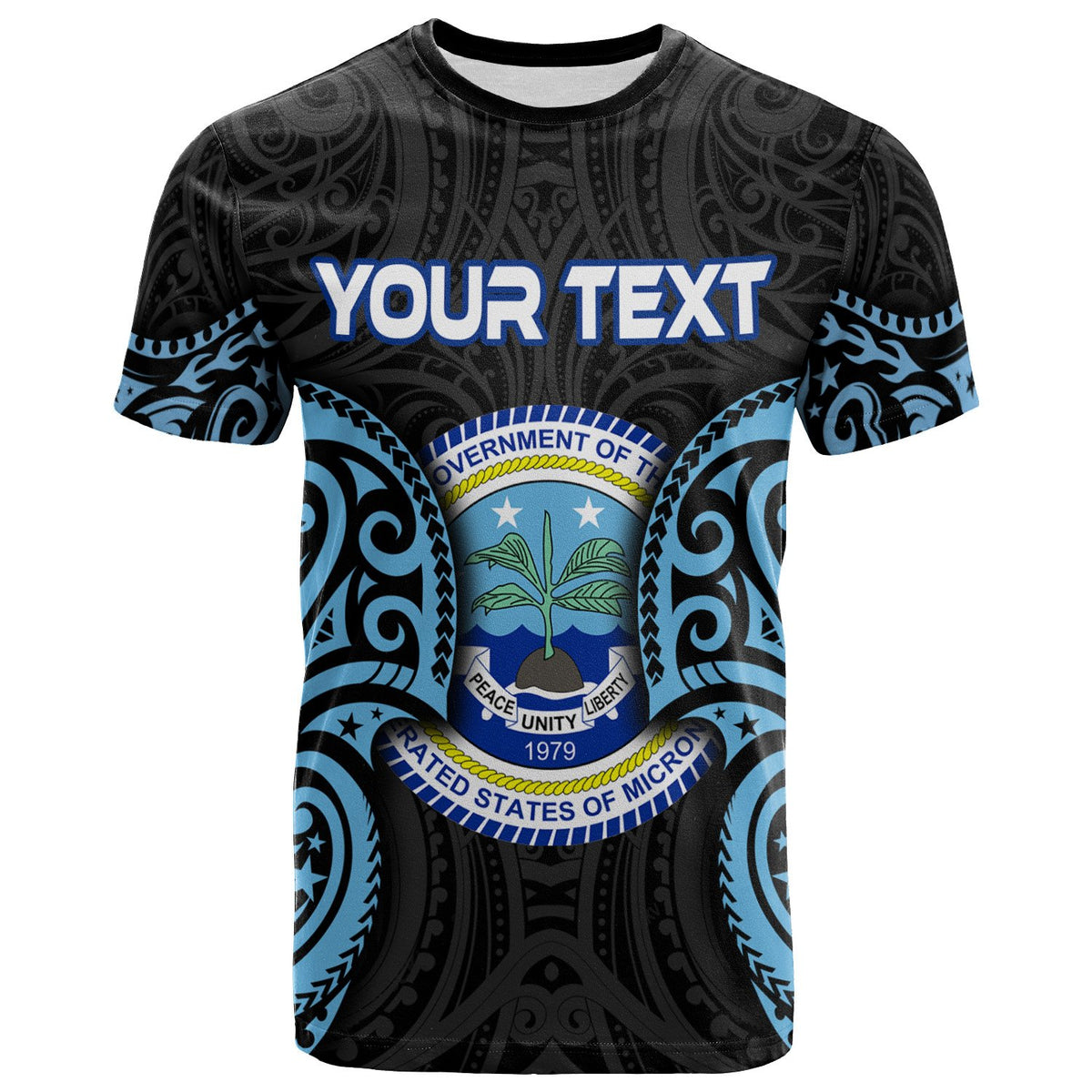 Federated States of Micronesia Custom T Shirt Micronesia Spirit Unisex Blue - Polynesian Pride