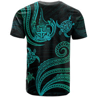 Fiji T Shirt Polynesian Turtle With Pattern - Polynesian Pride