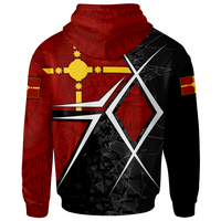 Rotuma Polynesian Zip up Hoodie Rotuman Flag - Polynesian Pride