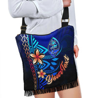 Guam Custom Personalised Boho Handbag - Vintage Tribal Mountain - Polynesian Pride