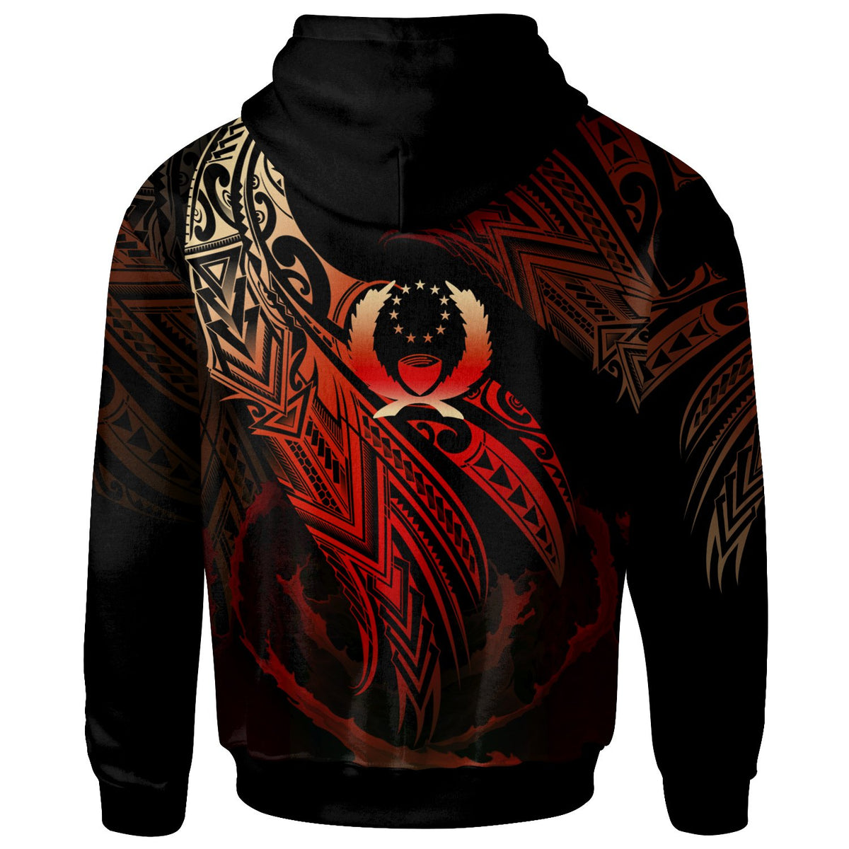 Pohnpei Polynesian Hoodie Legend Red Version - Polynesian Pride