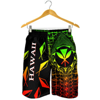 Hawaii Men Shorts - Kanaka Maoli Rocket Style(Reggae) - Polynesian Pride