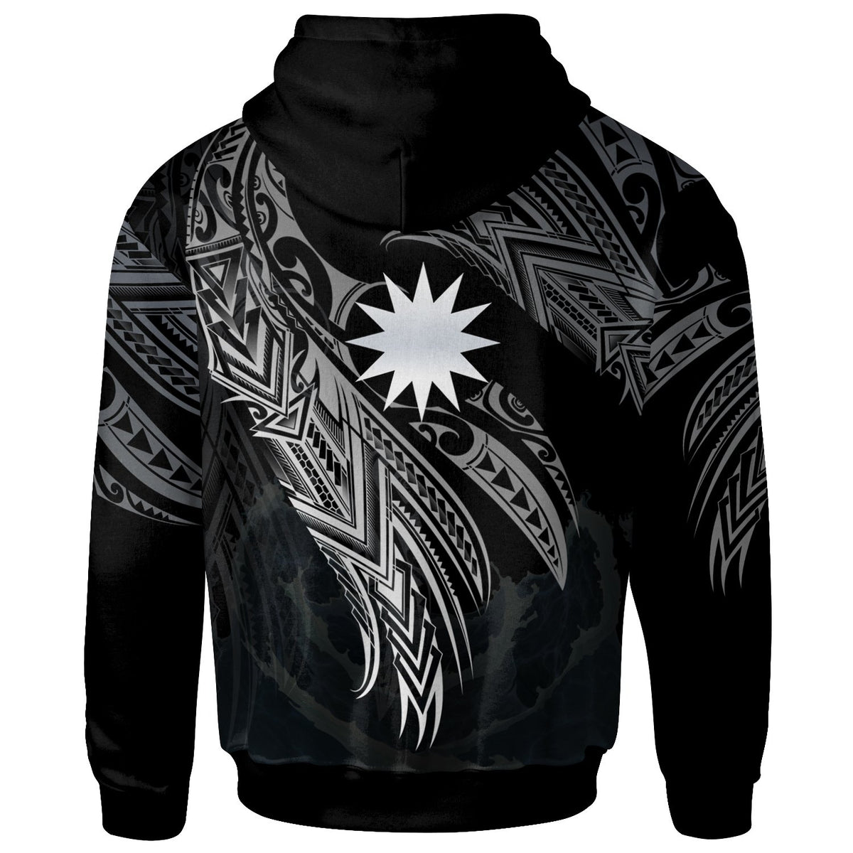 Nauru Polynesian Hoodie Legend White Version - Polynesian Pride