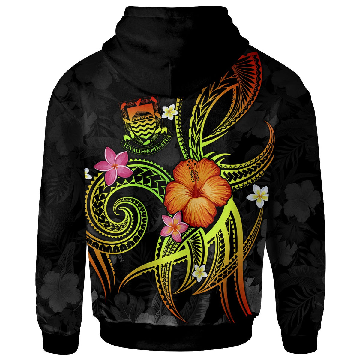 Tuvalu Polynesian Zip up Hoodie Legend of Tuvalu (Reggae) - Polynesian Pride