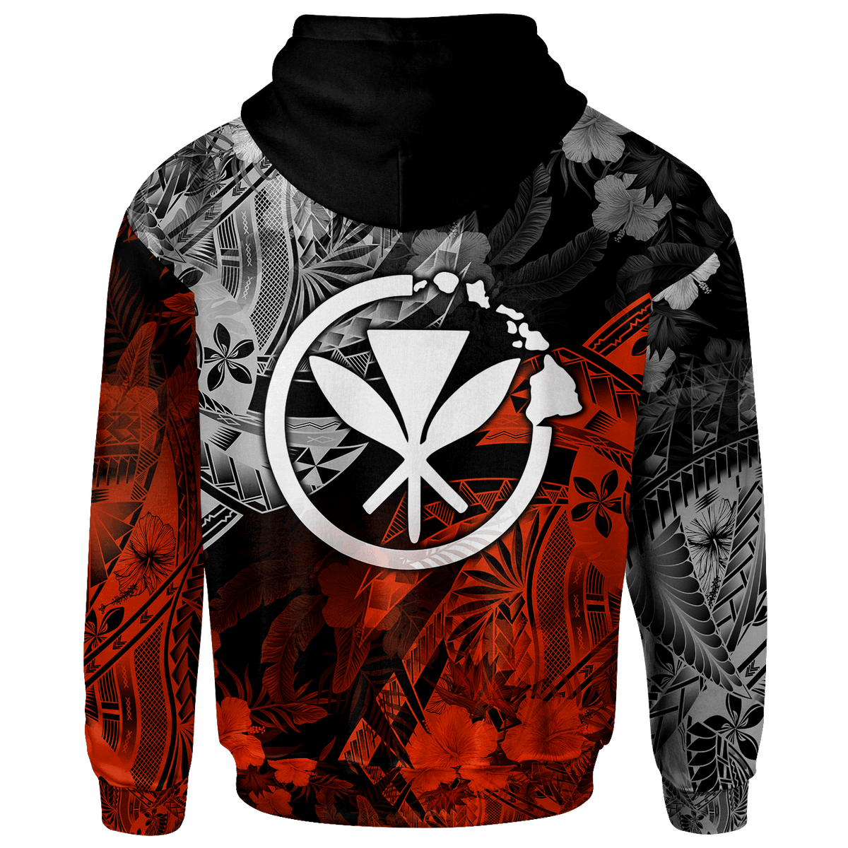 Polynesian Hawaii Kanaka Maoli Zip up Hoodie Vintage Polynesian Style - Polynesian Pride