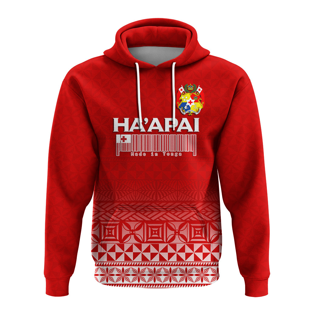 Custom Tonga Haapai Hoodie Tongan Pattern LT12 - Polynesian Pride