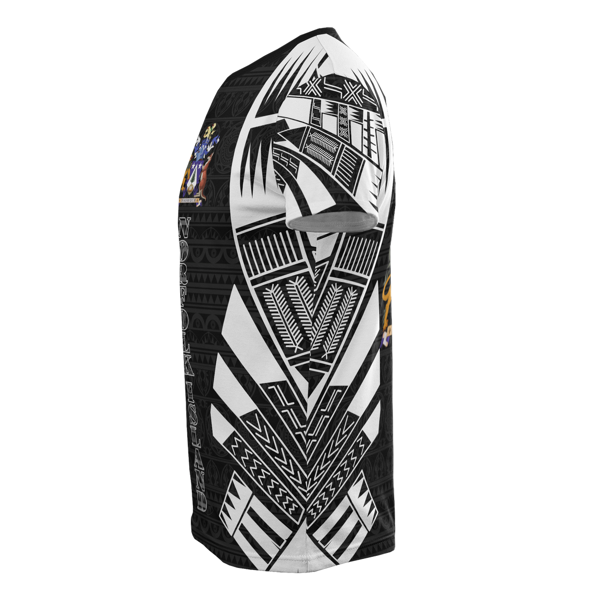 Norfolk Island T Shirt Norfolk Island Coat Of Arms Polynesian Tattoo Style - Polynesian Pride