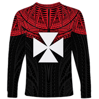 (Custom Personalised)Wallis And Futuna Pride Long Sleeve Shirt - LT12 - Polynesian Pride