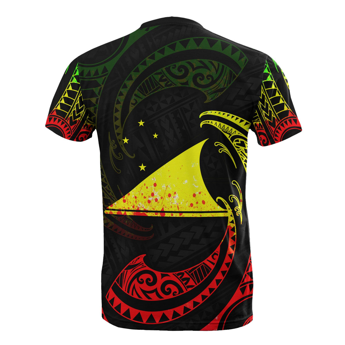 Tokelau Polynesian T Shirt Reggae Tribal Wave - Polynesian Pride