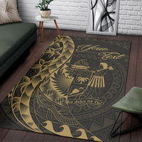 Fiji Area Rug - Custom Polynesian Pattern Style Gold Color - Polynesian Pride