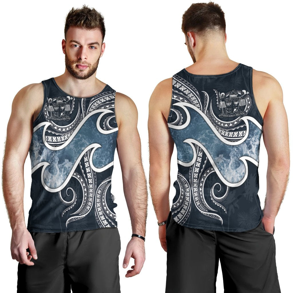 Fiji Polynesian Men's Tank Top - Ocean Style - Polynesian Pride