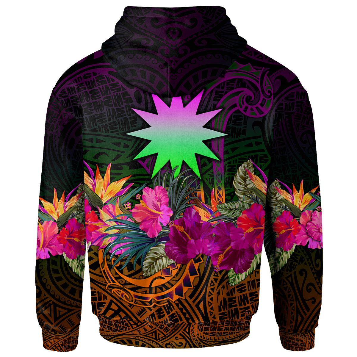 Nauru Hoodie Summer Hibiscus - Polynesian Pride