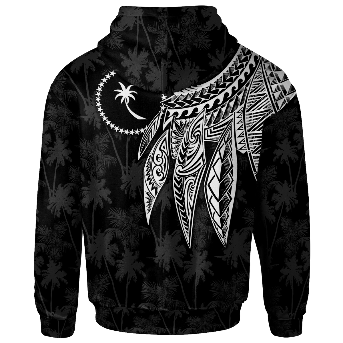 Chuuk Hoodie Polynesian Wings (Turquoise) - Polynesian Pride