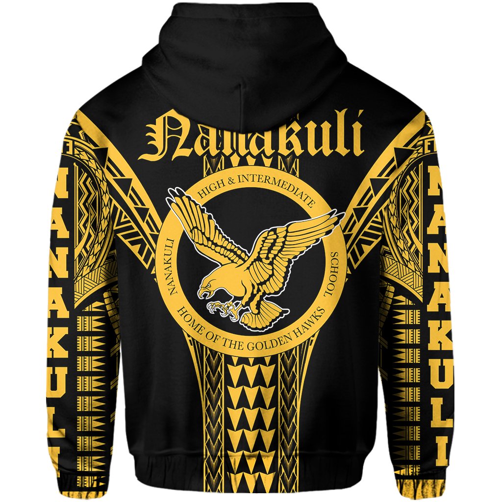 Hawaii Hoodie Nanakuli High Zip Hoodie - Polynesian Pride