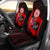American Samoa Car Seat Covers - Polynesian Hook And Hibiscus (Red) Universal Fit Red - Polynesian Pride