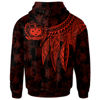 Samoa Hoodie Polynesian Wings (Red) - Polynesian Pride
