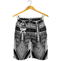 Polynesian Men Short - Guam Symbols With Poly Patterns - Polynesian Pride
