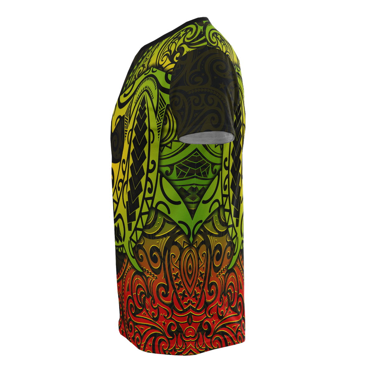 Hawaii T Shirt Polynesian Hibiscus Hammerhead Shark - Polynesian Pride