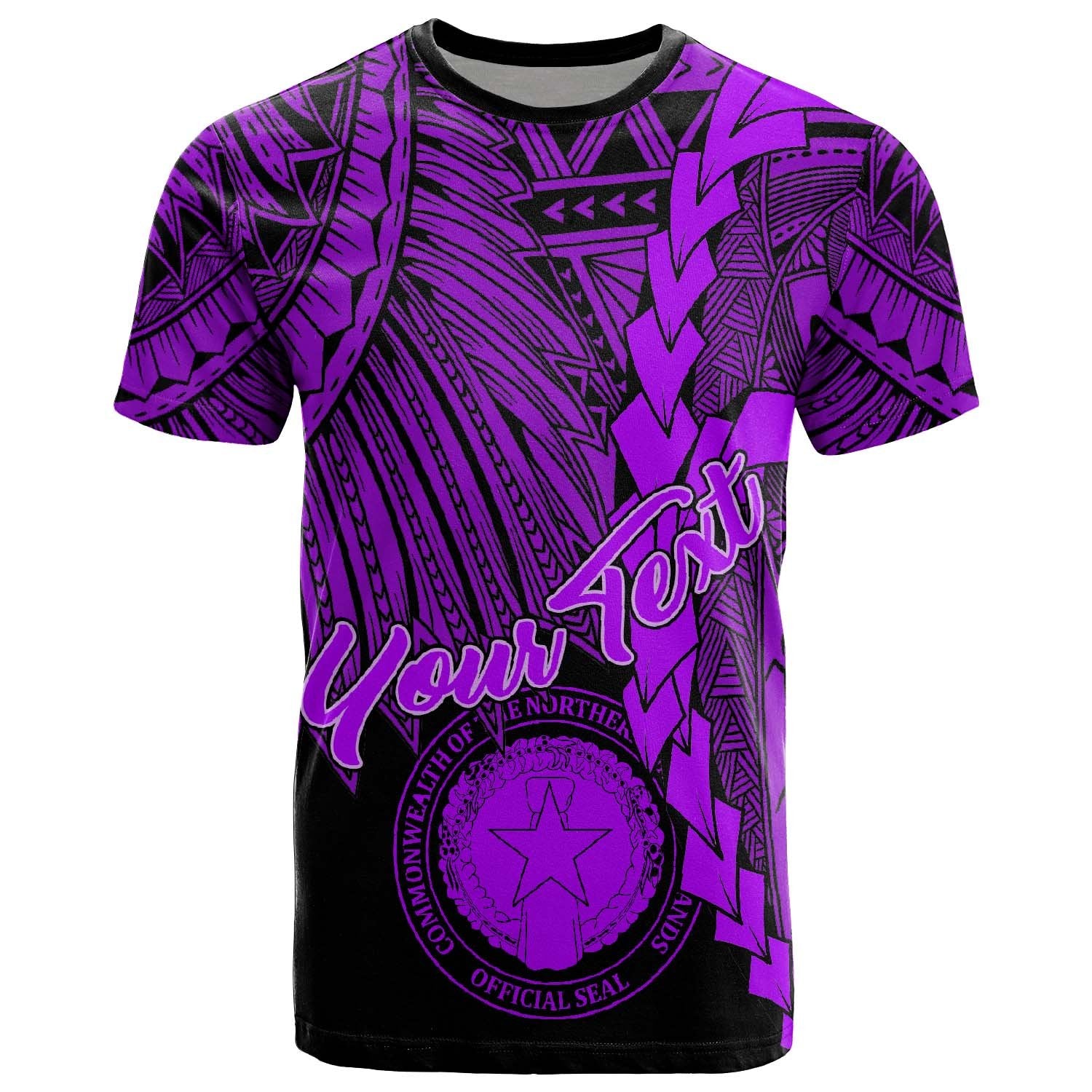 Northern Mariana Islands Polynesian Custom T Shirt Tribal Wave Tattoo Purple Unisex Purple - Polynesian Pride