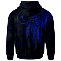 Chuuk Hoodie Polynesian Wings (Blue) - Polynesian Pride