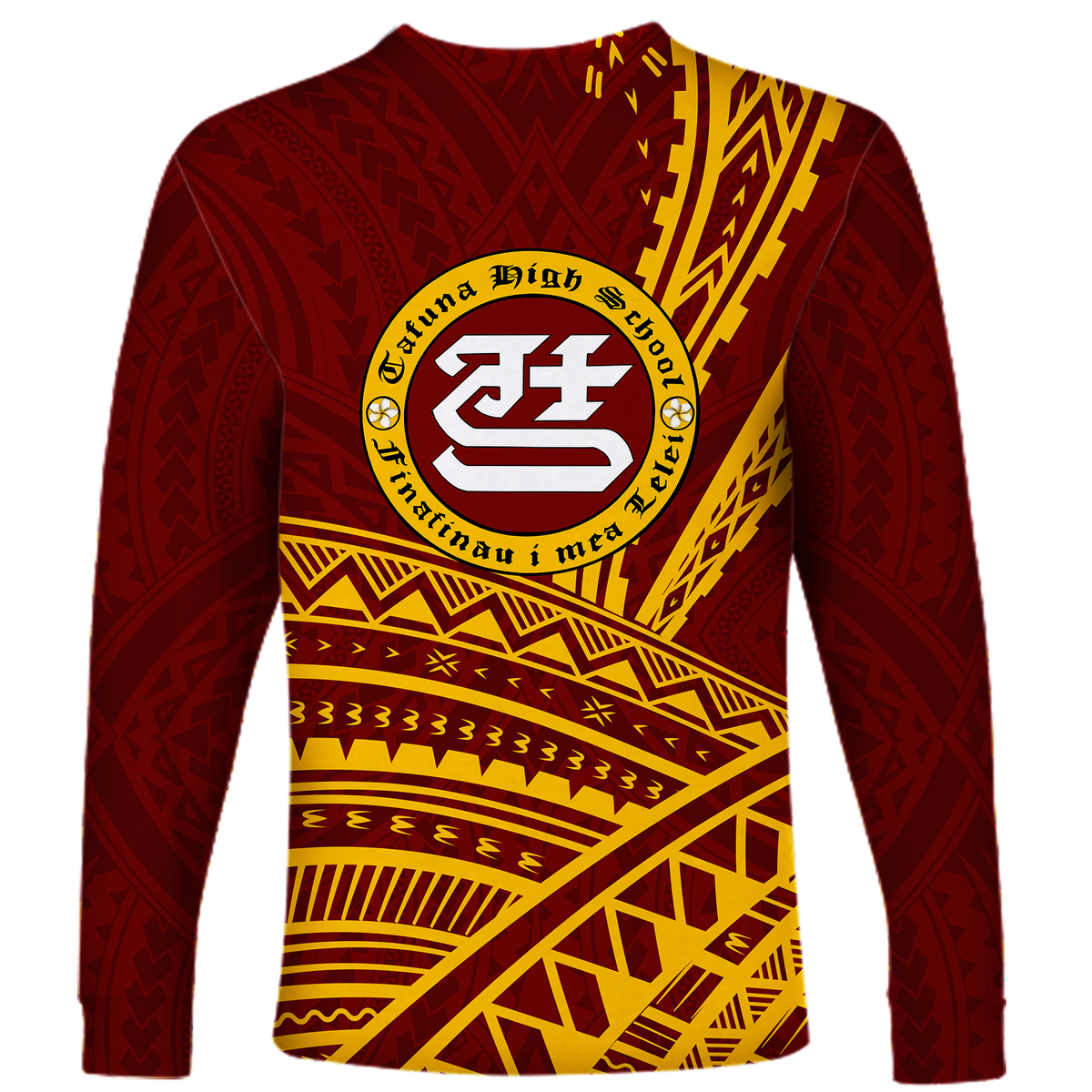 (Custom Personalised) Tafuna High School American Samoa Pride Long Sleeve Shirt - LT12 - Polynesian Pride