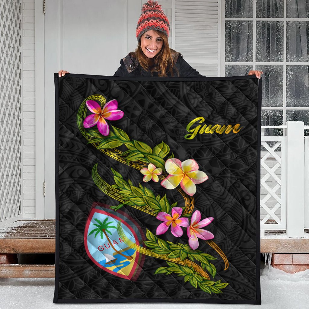 Guam Polynesian Quilt - Plumeria Tribal - Polynesian Pride