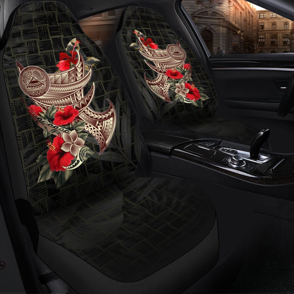 American Samoa Car Seat Covers - Polynesian Tribal Vintage Style - Polynesian Pride