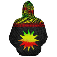 Nauru Polynesian Custom Hoodie Reggae - Polynesian Pride