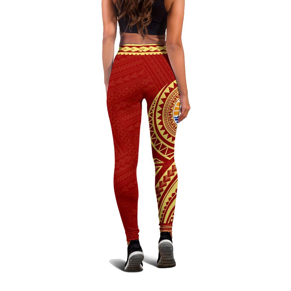 French Polynesia Leggings (Red) A6 - Polynesian Pride