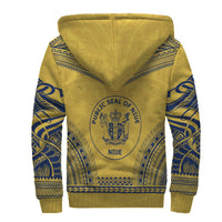Niue Sherpa Hoodie - Polynesian Chief Flag Version - Polynesian Pride