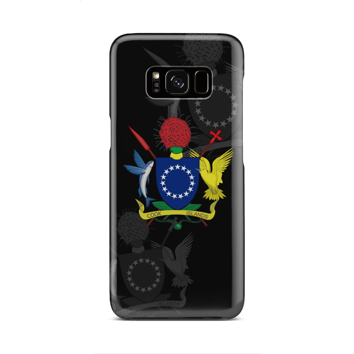 Cook Islands Phone Case - Coat Of Arms Samsung Galaxy S8 Black One Style - Polynesian Pride
