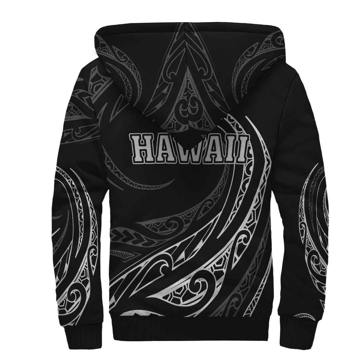 Hawaii Sherpa Hoodie - Frida Style - White - Polynesian Pride