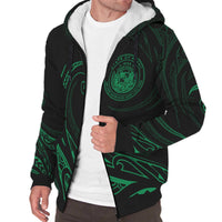 Hawaii Sherpa Hoodie - Frida Style - Green - Polynesian Pride