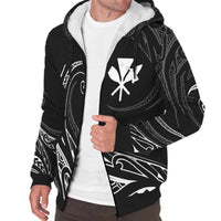 Kanaka Sherpa Hoodie - Frida Style - White - Polynesian Pride