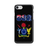 Cook Islands Phone Case - Coat of Arm Code iPhone 8 One Size Black - Polynesian Pride