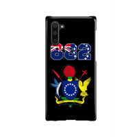 Cook Islands Phone Case - Coat of Arm Code Samsung Galaxy Note 10 One Size Black - Polynesian Pride