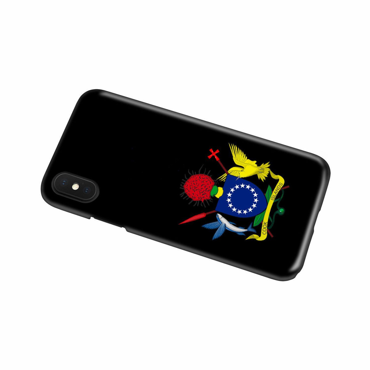 Cook Islands Phone Case - Coat of Arm Map - Polynesian Pride