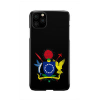 Cook Islands Phone Case - Coat of Arm Map iPhone 11 Pro Max One Size Black - Polynesian Pride
