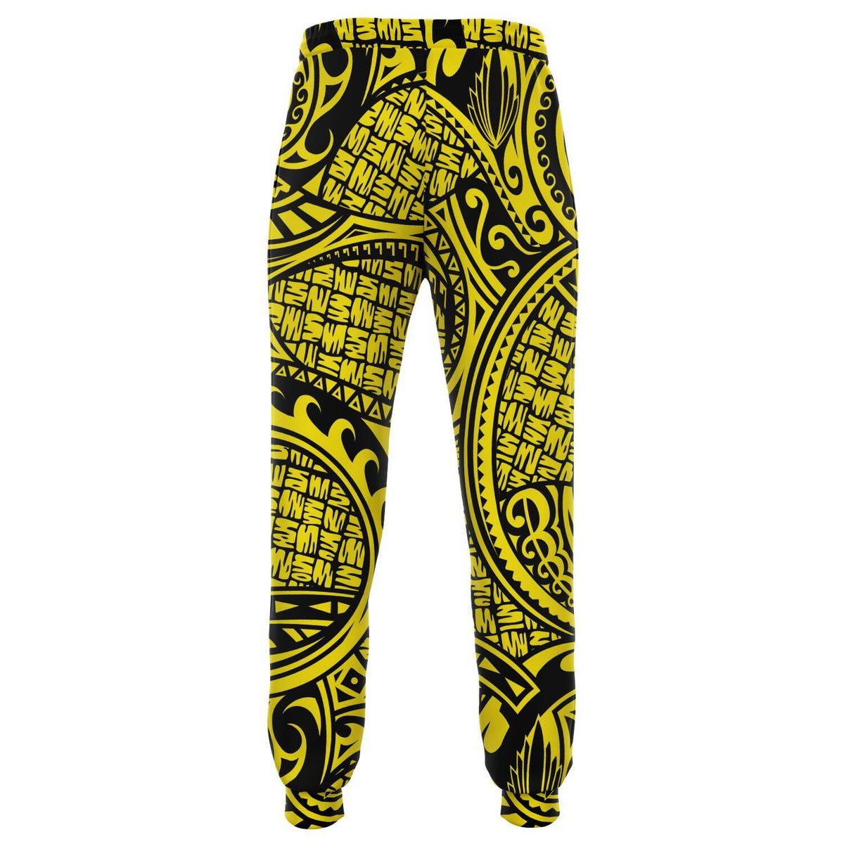 Polynesian Maori Lauhala Yellow Joggers - Polynesian Pride