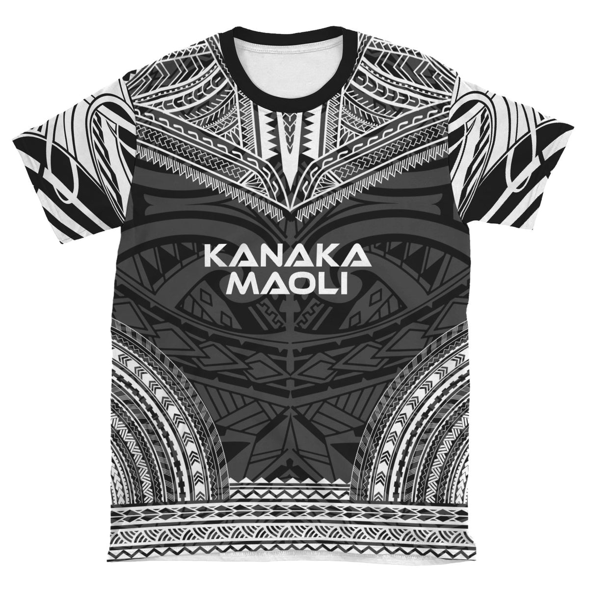 Polynesian Unisex T Shirt Kanaka Maoli Polynesian Chief Black Version - Polynesian Pride