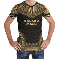 Polynesian Unisex T Shirt Kanaka Maoli Polynesian Chief Gold Version Unisex Gold - Polynesian Pride