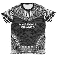 Marshall Islands Unisex T Shirt Marshall Islands Polynesian Chief Black Version - Polynesian Pride